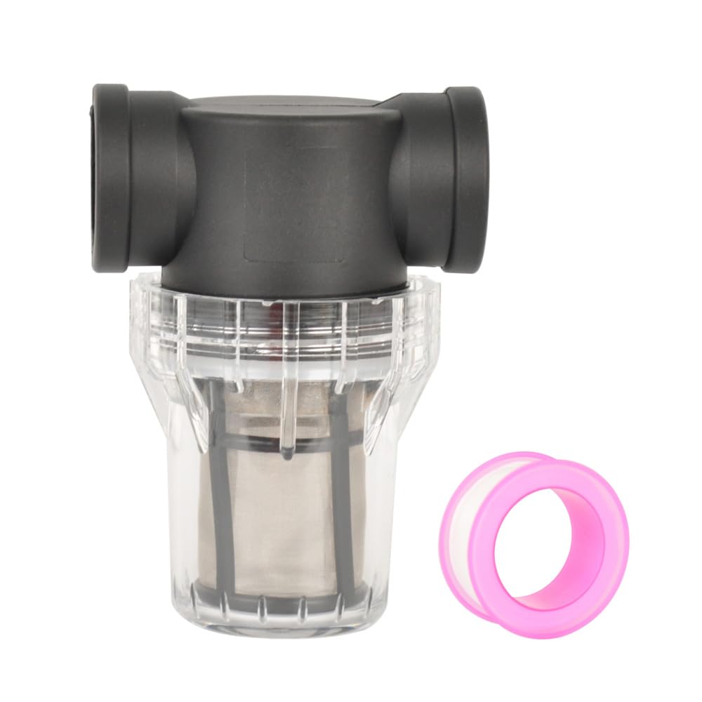 Water Pump Strainer 1 Inch Female NPT in-Line Strainer with 100 Mesh Stainless Steel Filter Screen for RV, Garden Hose (1" 100 Mesh)