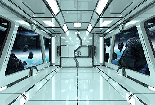 Yeele 10x8ft Spaceship Backdrop Spacecraft Space Station Interior Exploring Future Background for Photography Universe Planet Kid Boy Girl Portrait