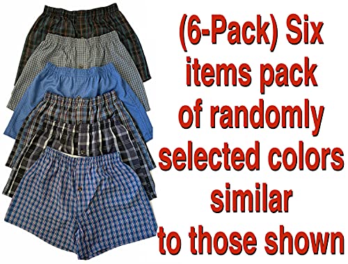 ToBeInStyle Boys' Pack of 3 or 6 Cotton-Blend Tartan Patterned Boxer Shorts2