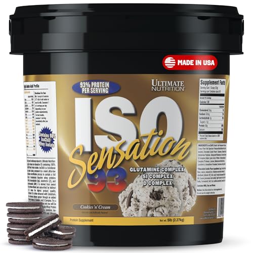 Image of Ultimate Nutrition ISO Sensation 93 - 5 lbs (Cookies 'n Cream)