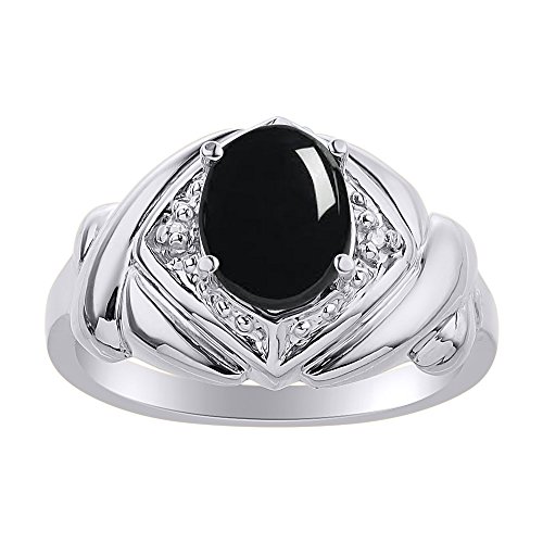 Bague argent diamant onyx XO joaillerie femme tendance