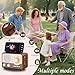 Radio Portable AM FM SW Bluetooth Speaker Vintage Radios with Phone Stand TF Card/AUX/USB Small Retro Radio Battery Powered&Solar for Outdoor Old Vintage Decor Birthday Gifts for Women,Men,Dad