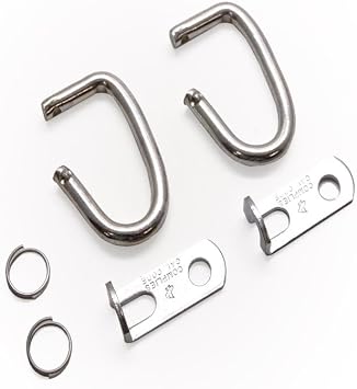 CC-18P Garage Door Containment C-Hook 2-Pack