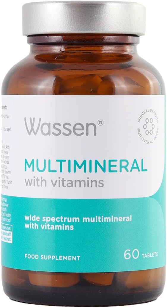 Wassen Multimineral with Vitamins - Includes 23 Nutrients with Wide Spectrum Trace Minerals - 60 Tablets