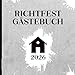 Geschenk für Richtfest: Gästebuch Richtfest ein Hausbau Buch mit vorgedruckte Fragen zum Ausfüllen mit Gästeliste Erinnerungsbuch zur Einweihung des Eigenheims für neue Hausbesitzer Eigentümer