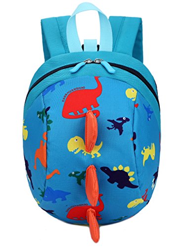 Toddler kids Dinosaur Backpack Book Bags with Safety Leash for Boys Girls