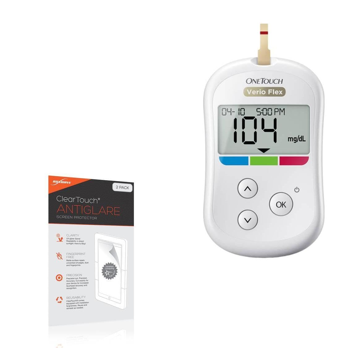 BoxWave Screen Protector Compatible with OneTouch Verio Flex - ClearTouch Anti-Glare (2-Pack), Anti-Fingerprint Matte Film Skin