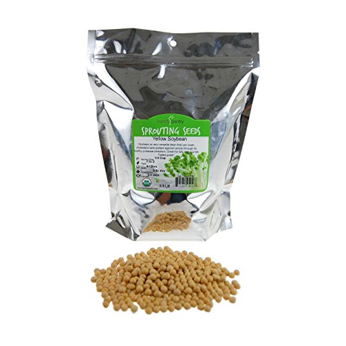 Certified Organic Dried Yellow Soybeans - 2.5 Lb - Perfect For Use In A Soy Milk Making Machine To Make Soy Milk. Makes Tofu, Roasted Soy Beans, Emergency Food Storage, More #TOP23