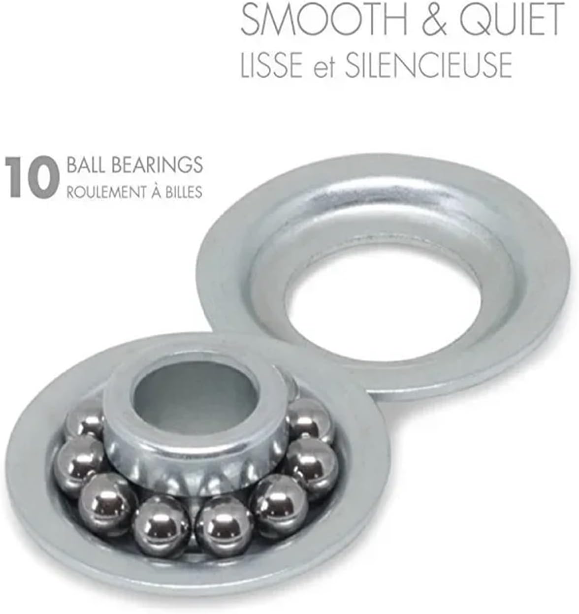 4 Pieces Heavy Duty Nylon Garage Door Roller Ball Sealed Bearings 120mm 2 inch Nylon and Steel Wheels