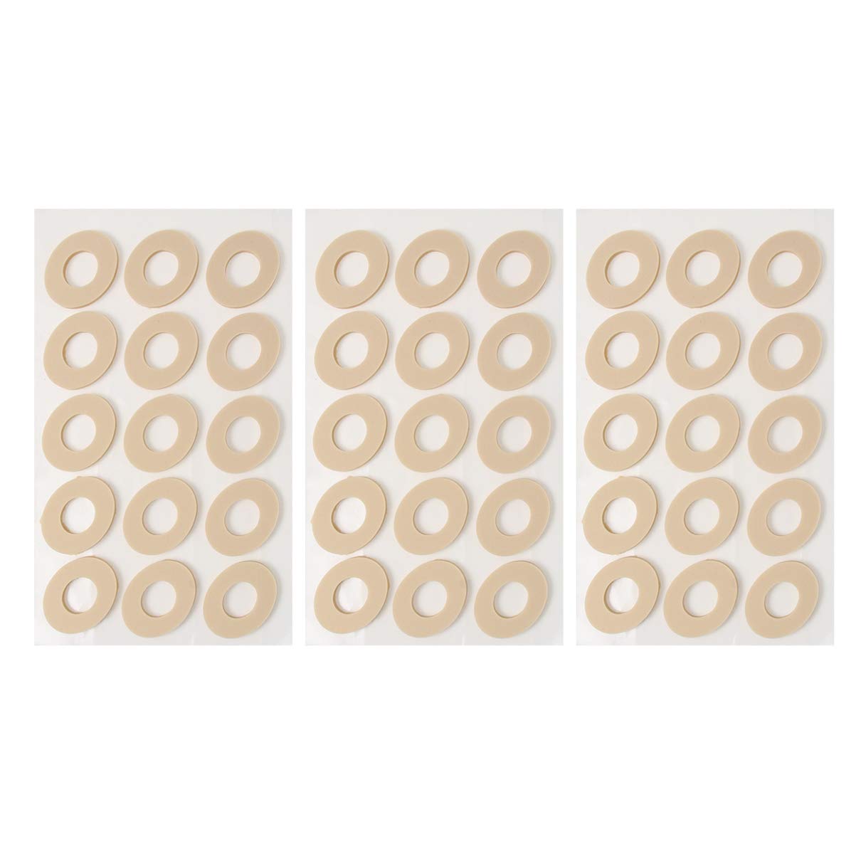 EXCEART 45Pcs Almohadillas para Callos Almohadillas para Callos Almohadillas para Los Dedos de Los Pies Cojines de Maíz Cojines Autoadhesivos para Callos Cojín de Forma Ovalada