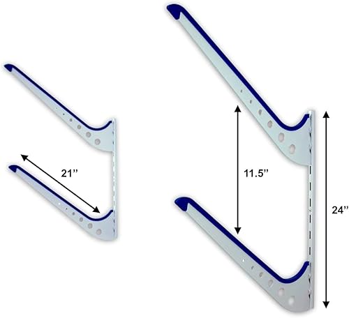 Miniatura 2 de StoreYourBoard Estante de almacenamiento de pared para 2 SUP, organizador de metal ajustable para el hogar y el garaje, el mejor soporte para colgar