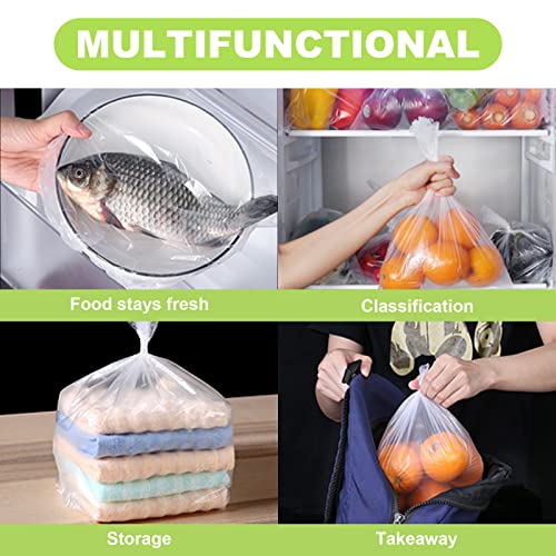 Ryhampaper Food Storage Bags, 1 Roll 12 X 16 Plastic Produce Bag On A Roll Fruits, Vegetable, Bread, Food Storage Clear Bags, 350 Bags #TOP5