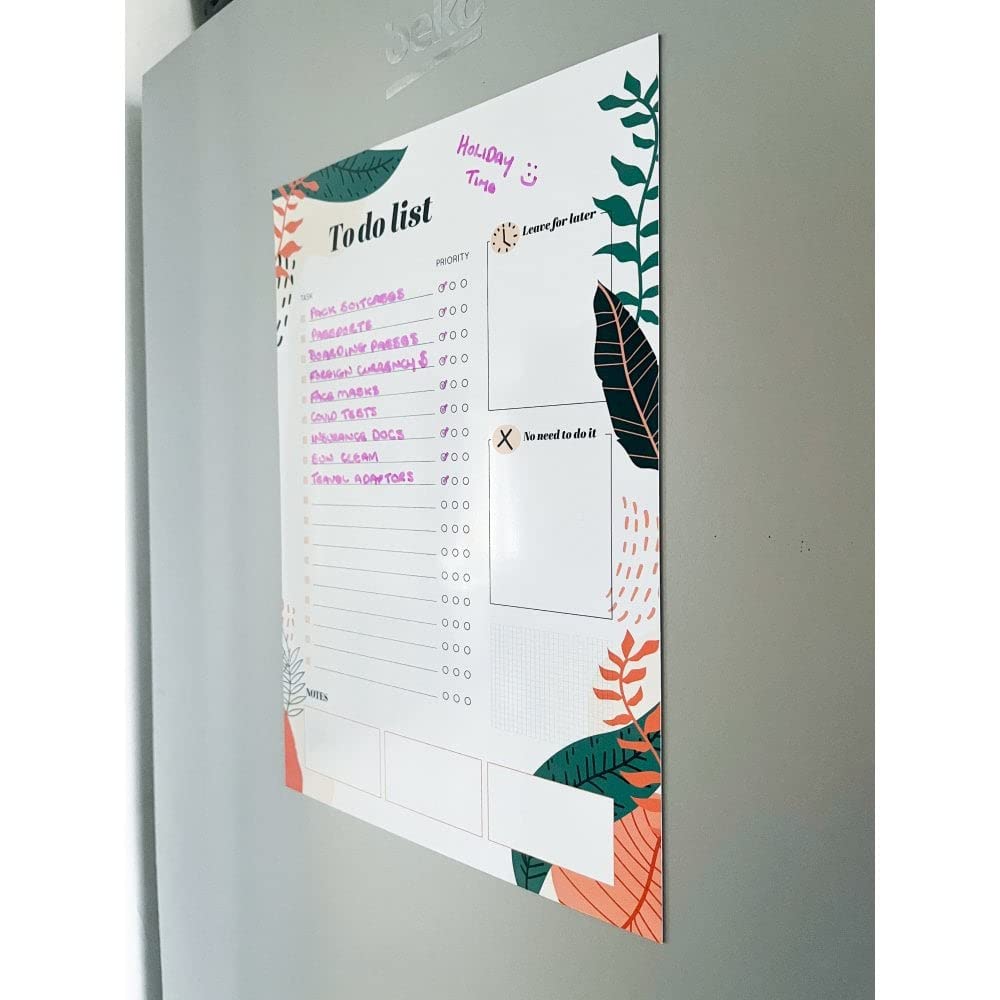 Magnetic To Do List, Daily Planner and Organiser for Fridge Whiteboard or Office, Get Organised, Reduce Stress - Image 3