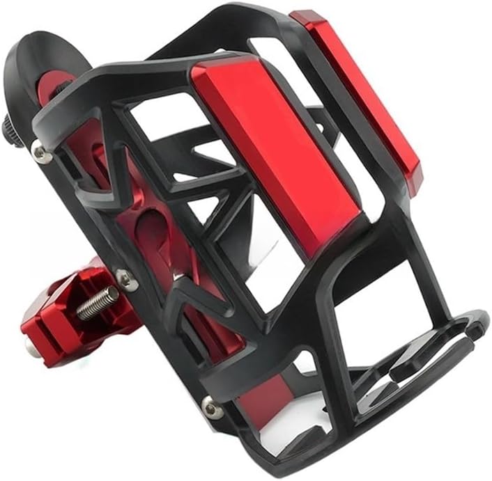 ボトルケージ オートバイアクセサリードリンクウォーターボトルケージカップホルダーユニバーサル XADV 750(Red)