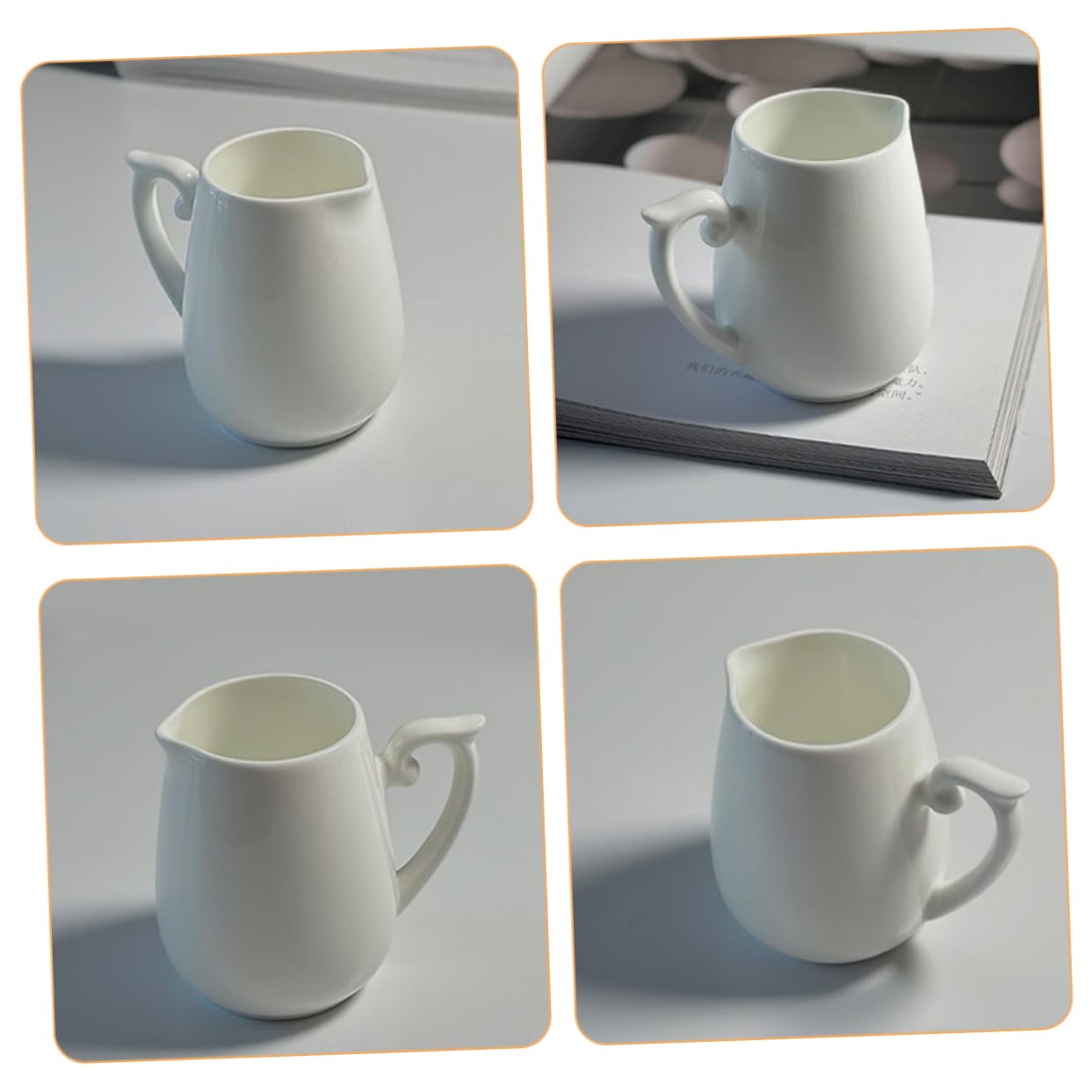 PRETYZOOM 5piezas Jarra De Cerámica Para Leche Para Café y Salsas Utensilio De Elegante Para y Cafetería
