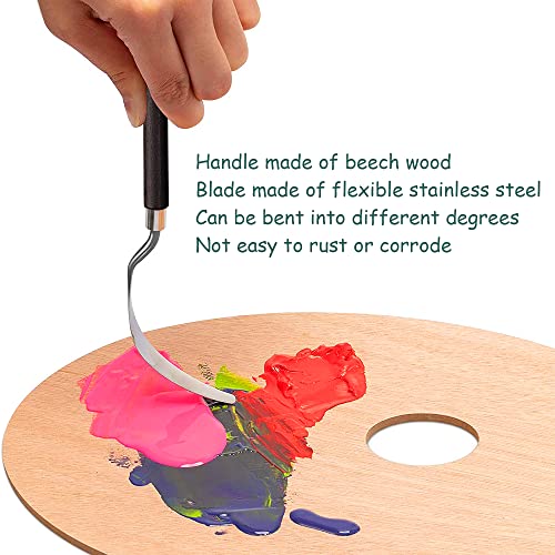 GMMA 7Pcs Painting Knives acrylic paint palette Stainless Steel Spatula pour painting supplies for Oil Canvas acrylic paint