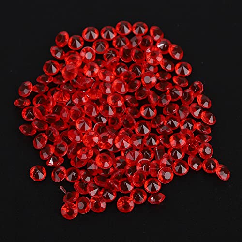 PUSOKEI 2000 Uds Decoración de Boda Confeti Acrílico Decoraciones de Fiesta Adecuadas para Rellenos de Vitrinas Rosa RedLight café (rojo #06)