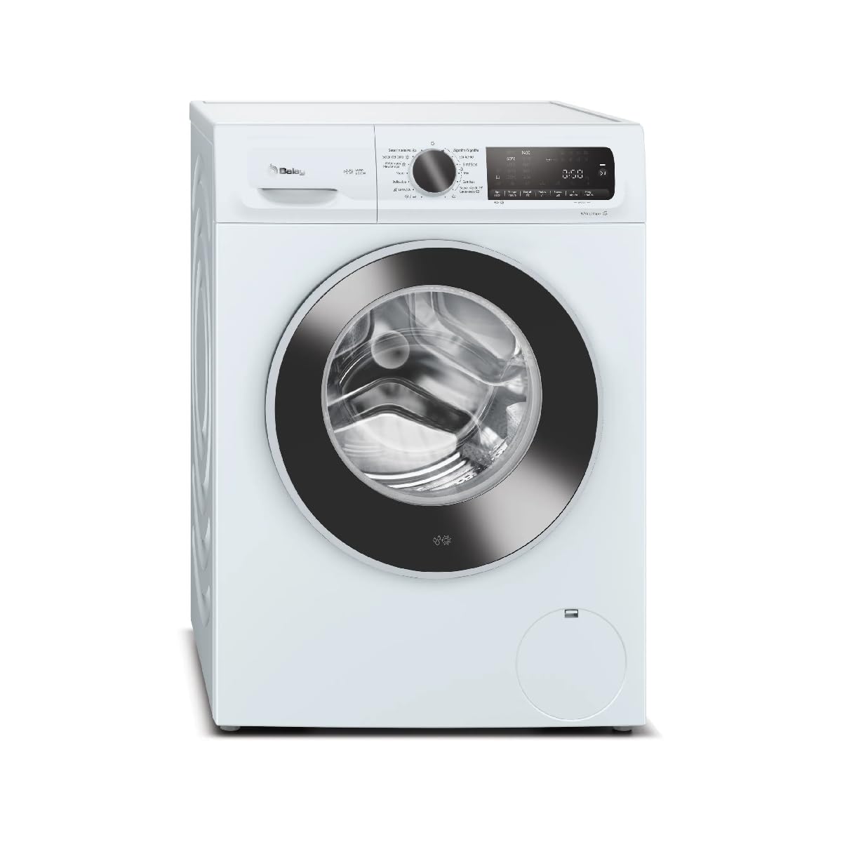 Close-up view of the Balay 3TW094B washer-dryer's waveDrum interior, showing its textured surface designed for gentle fabric care.