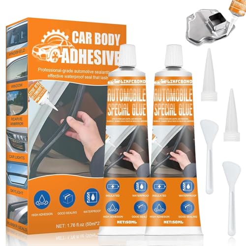 LIKFCBOND Karosseriekleber, Schwarzes Silikon für Auto...