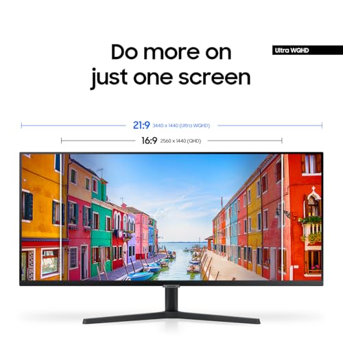 undefined SAMSUNG 34" ViewFinity S50GC Series Ultrawide QHD Monitor, 100Hz, 5ms, HDR10, AMD FreeSync, Ultrawide Screen, Eye Care, Thin Bezels, PIP, PBP, LS34C50DGANXZA, 2023, Black の商品画像 2