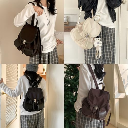 Mochila de nailon de moda para mujer con compartimentos de viaje 2