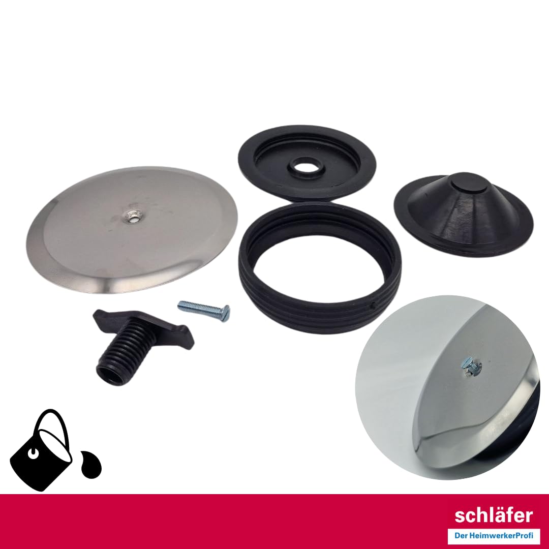 Tappo Espansione 100mm Per Pozzetto Sifone Bagno E Cucina - Acciaio Cromato Con Vite Di Serraggio - Chiusura Ermetica - Foto 2