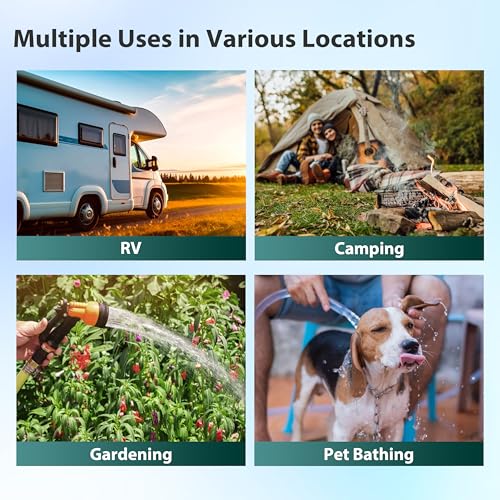 Image of iSpring CW21-BV 2-Stage RV Water Filtration System for Campers, SGS-Tested Bacteria and Viruses Removal, BPA-Free, High Capacity, 3 /4'' Lead-Free Brass Hose Quick Connectors, Tankless
