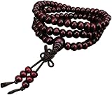 1x pulsera Sándalo 6 mm Cuentas de joyería Cuentas de pulsera de madera natural 108 Pulseras Pulseras y collares para niñas Pulsera Reloj de hombre (marrón, talla única)