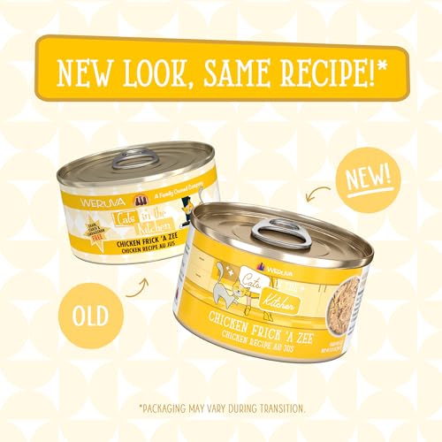 Image of Weruva Cats in the Kitchen, Chicken Frick 'A Zee with Chicken Au Jus Cat Food, 3.2oz Can (Pack of 24)