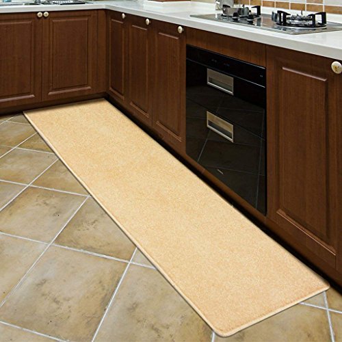 Tapis Jaune Citron Épais GZ Tapis pour Cuisine et Chambre