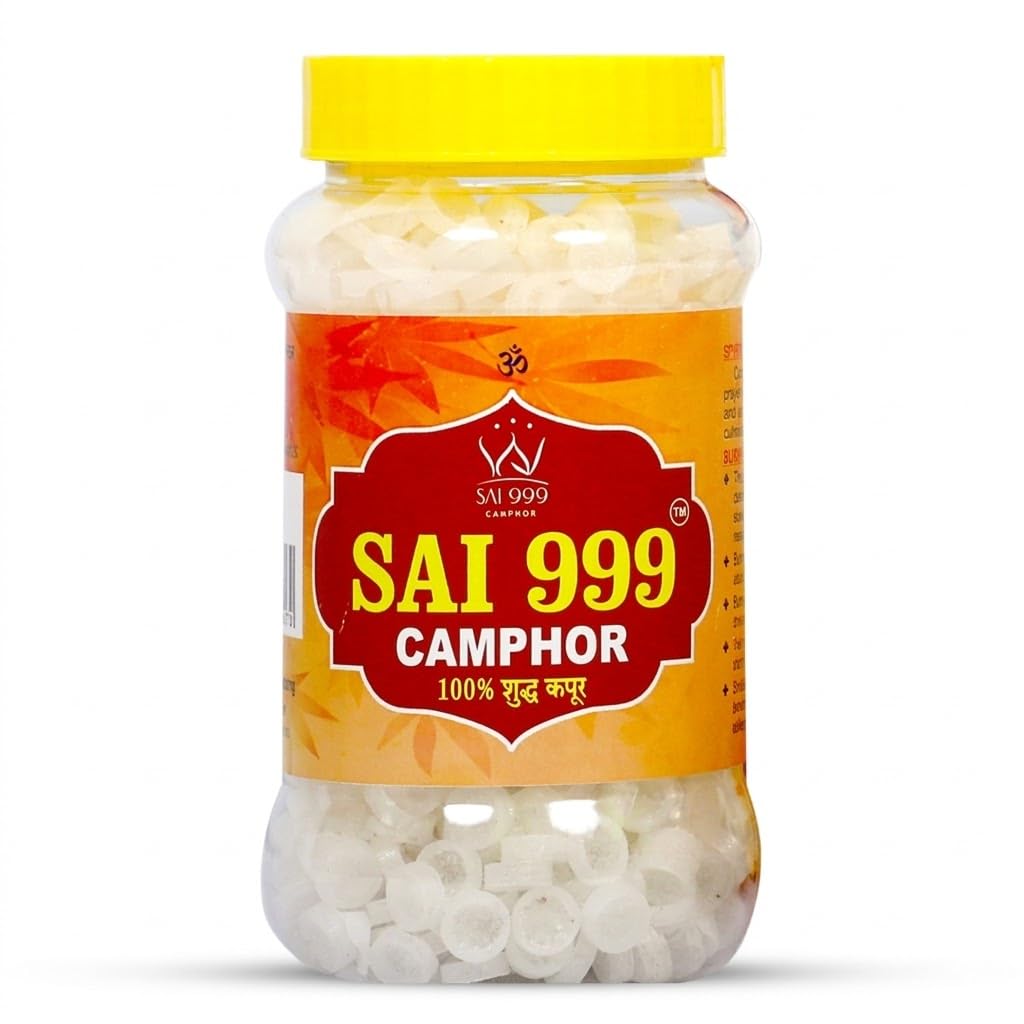 Camphor Tablets 1000 Tablets Jar | Pure Kapoor for Puja & Aarti | 1000 Tablets Jar-image-2