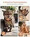 Lightweight Cat Shock Collar with Remote, Mini 3300Ft Cat Training Collar with Shock/Vibration/Beep Vibration&Beep 4 Modes, Ultra-Small Waterproof Shock Collar for Cats with 200-Level for Misbehavior