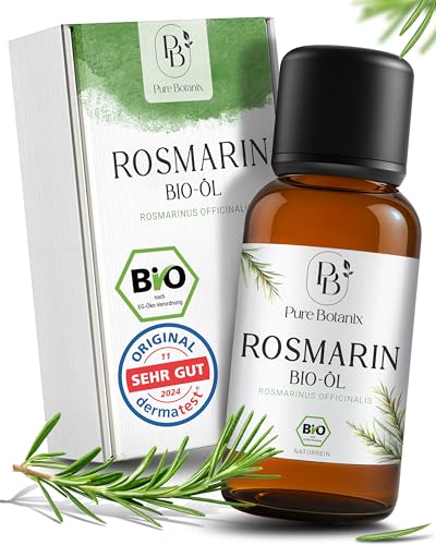 Organic Rosemary Oil - 30 ml - Stimulation Hair Growth - Rosemary Oil Hair - 100% Natural - Rosemary Oil High Dose - Hair Oil - Hair Loss