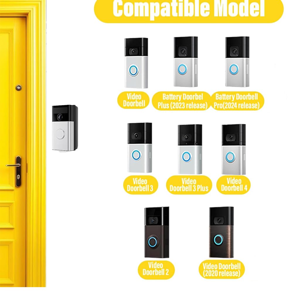 Winkelhalterung Für Video-Türklingel - 30-55° Verstellbar Für Ring 1/2/3/4