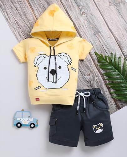 Image of Tonyport Boys Printed T-Shirt & Shorts