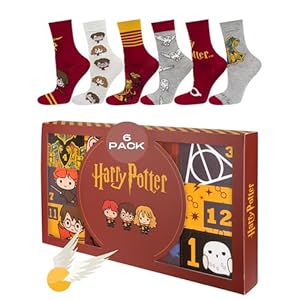 Wizarding World Harry Potter Sokken Heren Cadeau Voor Vrouwen Warmte Socks Men Gift Box 6 Paar 2 Maten