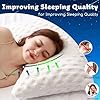 Cooling Side Sleeper Pillow for Neck and Shoulder, Luxury Shredded Memory Foam Curved Bed Pillows for Sleeping Set of 2- Adjustable Queen Size- Washable Cover Crescent White #5