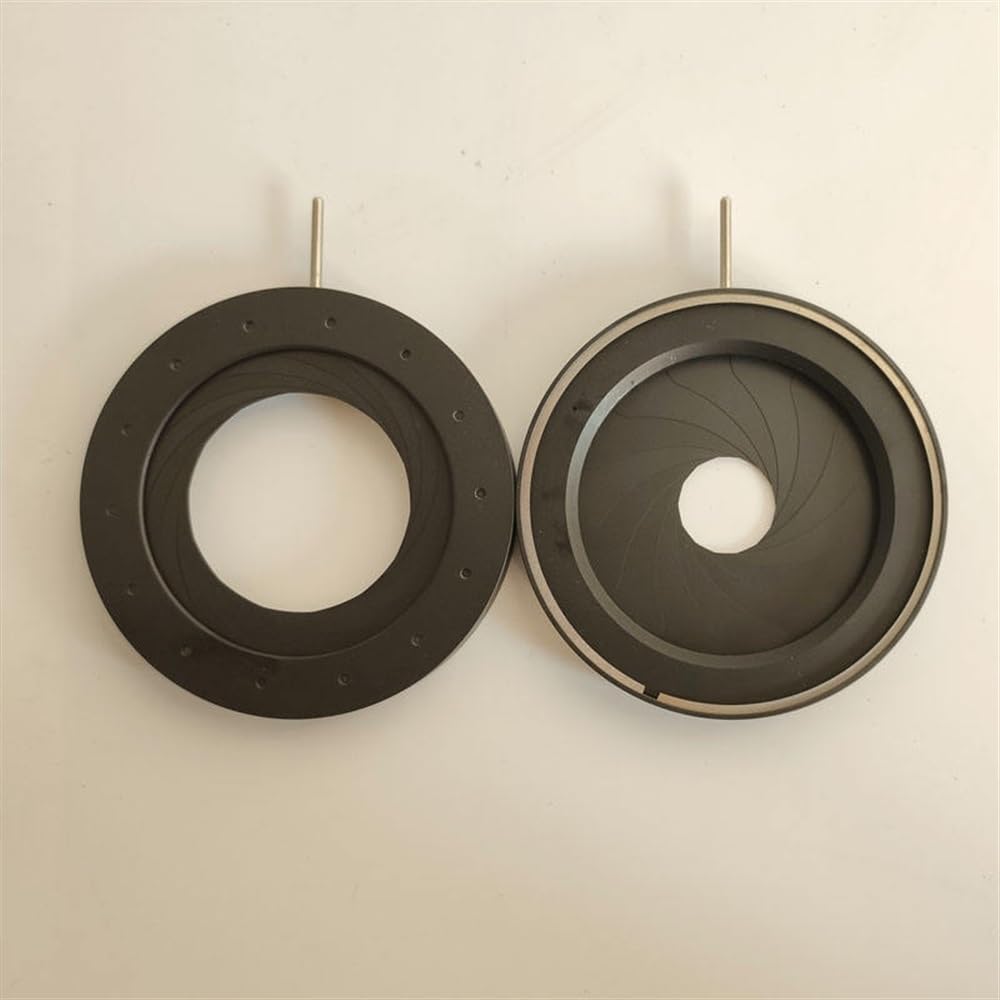 Microscopio 1 PCS Regolabile 3-52mm Diaframma a iride meccanica Apertura for microscopio Adattatore for fotocamera Monitor Condensatore