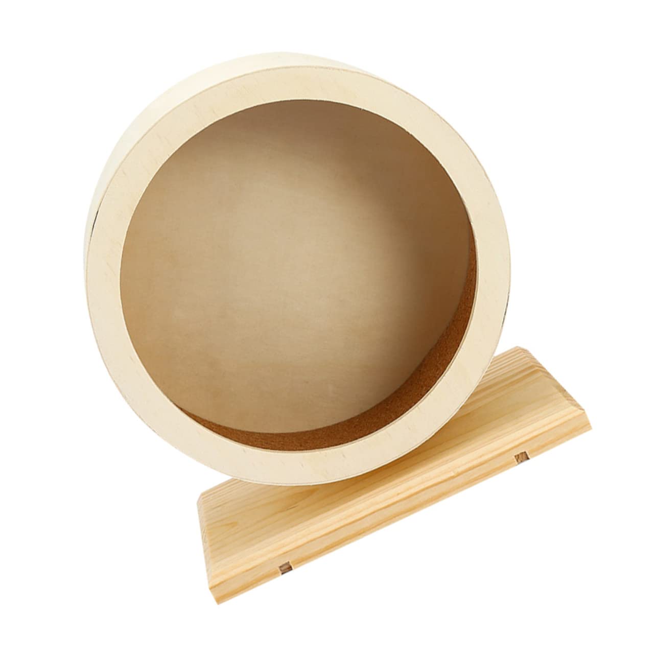 Happyyami Ruota Per Criceti Design Silenzioso Giocattolo in Legno Per Ricci Attrezzo Per Piccoli Animali Domestici Riduce La Noia e Promuove Attività