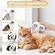 Nepfaivy Katzenbürste mit Dampf für Kurzhaar und Langhaar - Wiederaufladbare Katzen Bürste mit Auslöseknopf, Dampfbürste für Katzen und Hunde zum Entfernen von Losen Haaren und Schmutz