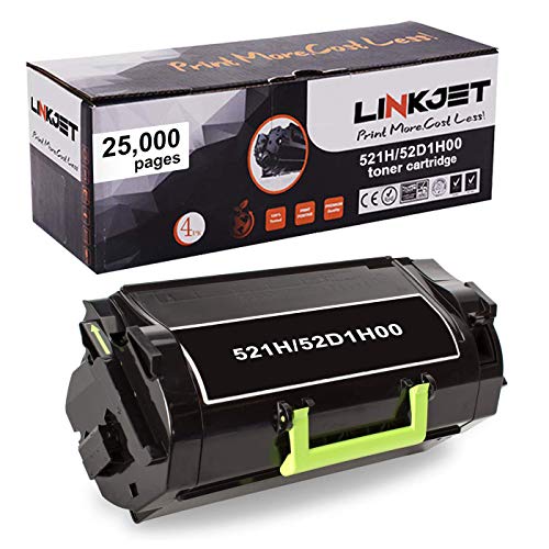 Free Shipping Over $50 LINKJET Remanufactured 52D1H00 521H Toner Cartridge Replacement for Lexmark MS710,MS711,MS810,MS810n,MS810dn,MS811,MS811dn,MS812,MS710dn,MS710n,MS711dn,MS810de,MS810dtn(1 Black, 25,000 Pages)