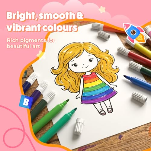 Image of Lifelong Colour Art Set Kit for Kids | 145 Pieces Colour Pencil Set | Stationary Kit with Oil Pastels, Crayons, Paint Brushes, Drawing & Painting Art Kit | Unicorn Theme Box | Gift for Kids