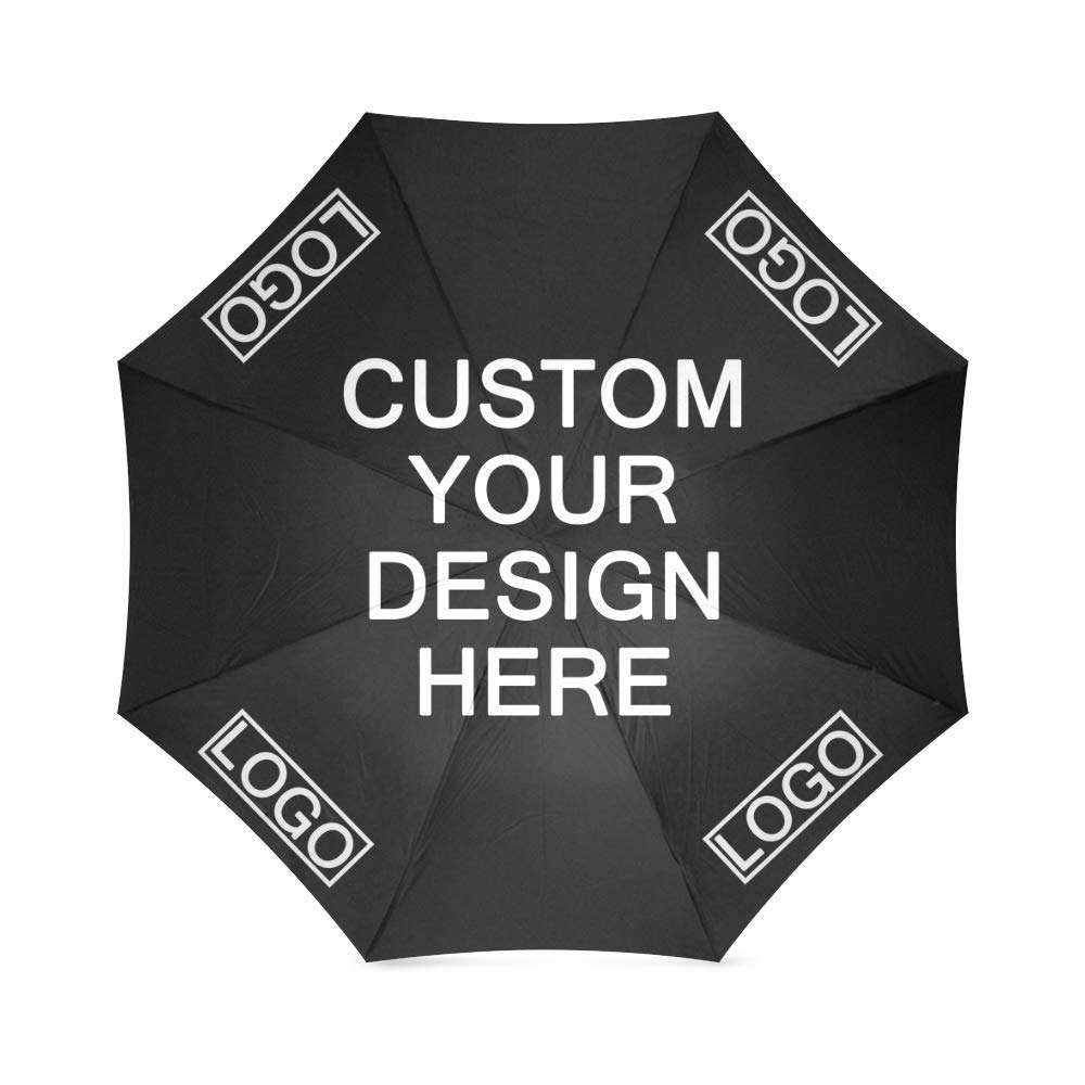 FavorPlus-UmbrellaCustom Umbrellas Design Your Own Add Logo or Image Personalized Design Sun/Rain All Weather Folding Foldable Umbrella Gifts For Men Women Family