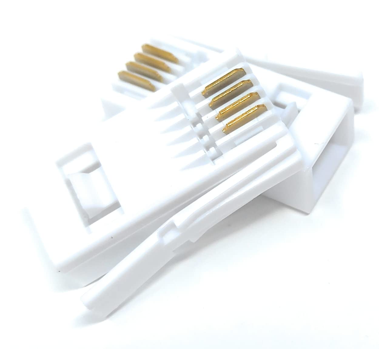10pcs BT 4 Way Wire 431A Telephone Crimp End Connectors, white - Image 2