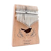ONETONE ワントーン カリンバ (親指ピアノ) 17キー 初心者セット オクメ材 OTKL-01/OK (専用ケース/クロス/指サック/キーステッカー/調整用ハンマー/日本語マニュアル&楽譜集付き)