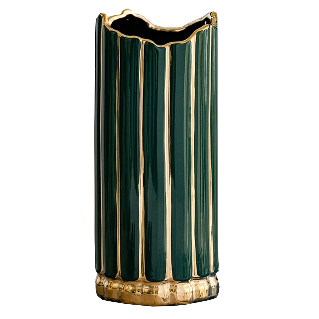 GPDNBIEU, Nordic Minimalism Style Decoration Vase for Bookshelf, Wedding, Gifts, Kitchen,Table, Living Room(Green,Medium)