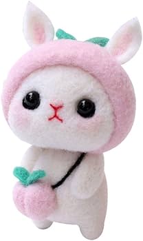 Amazon.co.jp: 羊毛フェルトキット 初心者 ウサギ かわいい フェルト