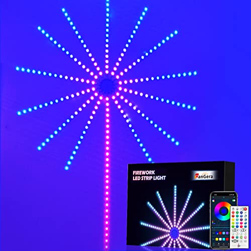 Luces LED Firework tiras 14 piezas RGBIC control APP miniatura 1