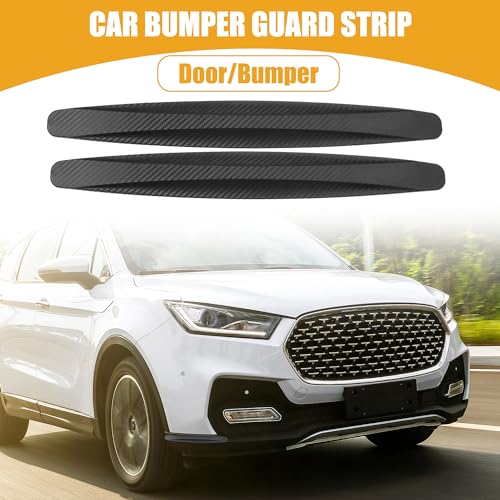 Partuto TU000476A231020 8 Pcs 40Cm Carbon Fiber Pattern Universal Bumper Guard Strips - Suv Rv Car Truck Bumper Protector Patch Trim Anti-Collision Anti-Scratch thumb #1