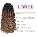 18 Inch Goddess Faux locs Crochet Hair 6 Packs/Lot Soft Gypsy Locs Wavy Crochet Braids Dreadlocks 3 Tone Curly Wavy Twist Braiding Hair Extensions African Roots Braid（#1B/30/27)